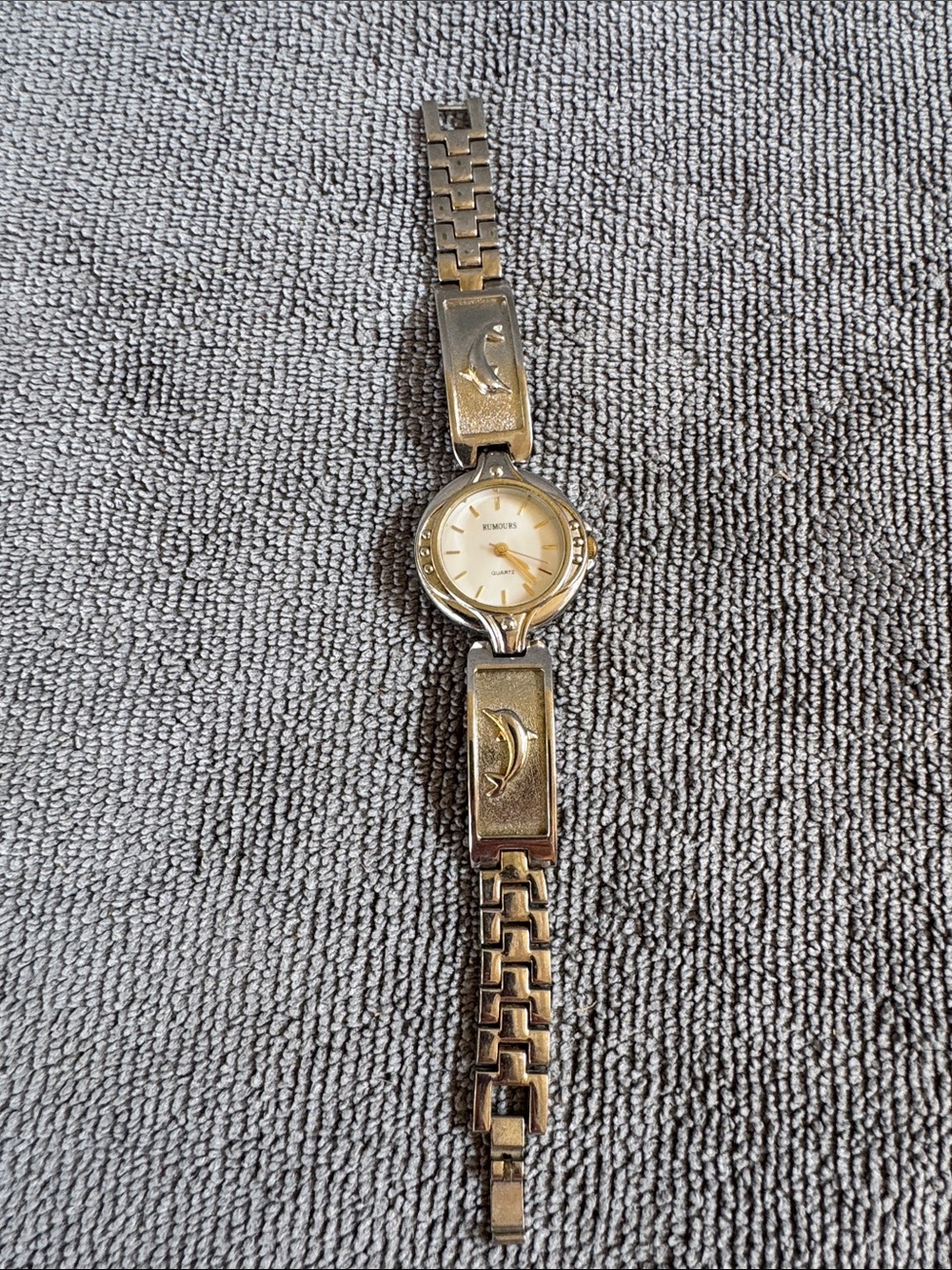 Vintage Rumours Two-Tone Dolphin Accent Women’s Quartz Watch